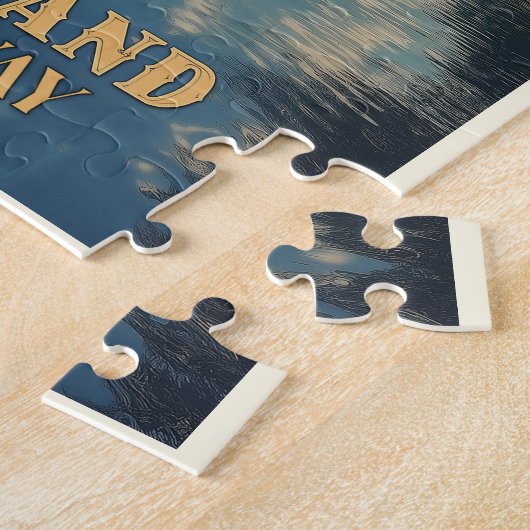 Galway Ireland Retro Irish Landmark Legpuzzel (Zijkant)