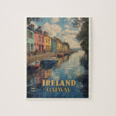Galway Ireland Retro Irish Landmark Legpuzzel (Verticaal)
