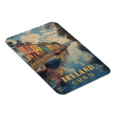 Galway Ireland Retro Irish Landmark Magneet (Rechterzijde)