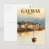 Galway Ireland Vintage Famous Travel Place Briefkaart (Voorkant / Achterkant)