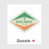 Galway Ireland Vintage Sticker (Vel)