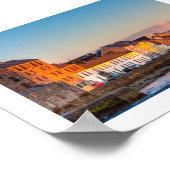 Galway's waterfront op Sunset - Ierland - Mini Poster (Hoek)