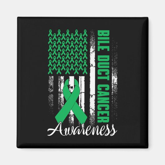 Galwegkanker Awareness Kelly Green Ribbon US F Magneet (Voorkant)