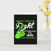 Galwegkanker bewustzijn groene vlinder kaart (Gele Bloem)