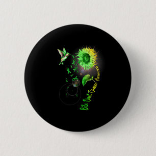 Galwegkanker Zonnebloem Kolibrie Kunstwerk Ronde Button 5,7 Cm