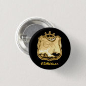GAM Black Gold Pledge Pin Ronde Button 3,2 Cm (Voorkant /achterkant)