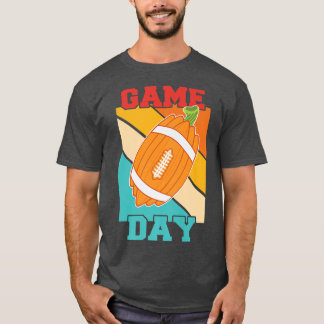 Gam Day Funny Herfst Pumpkin Football Thanksgiving T-shirt