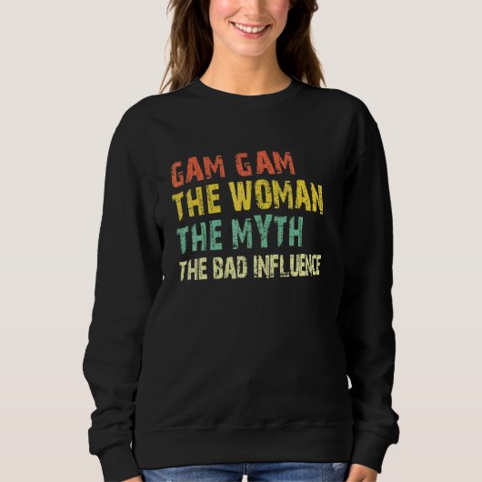 Gam Gam De Vrouw De Mythe De Slechte Invloed Vinta Trui (Voorkant)