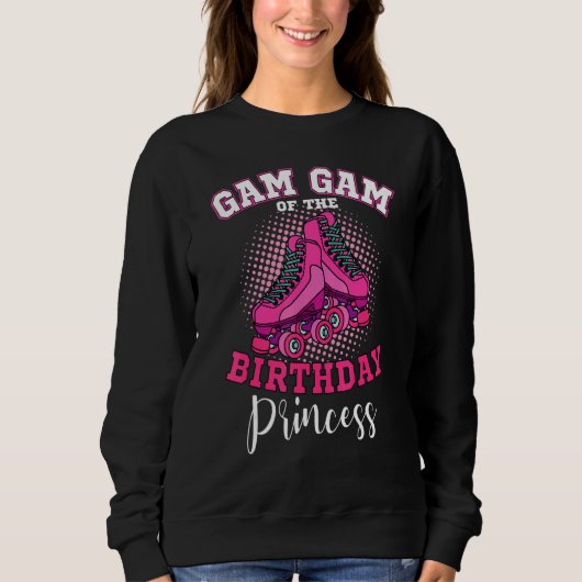 Gam Gam van de Birthday Princess Roller Schaatsen Trui (Voorkant)