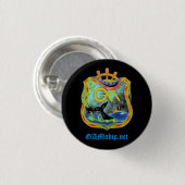GAM Neon Pledge Pin Ronde Button 3,2 Cm (Voorkant /achterkant)