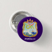 GAM Paarse Pledge Pin Ronde Button 3,2 Cm (Voorkant /achterkant)