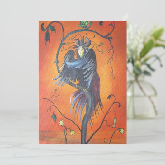 Gamaun de profetische vogel met gevlekte veren (Staand voorkant)