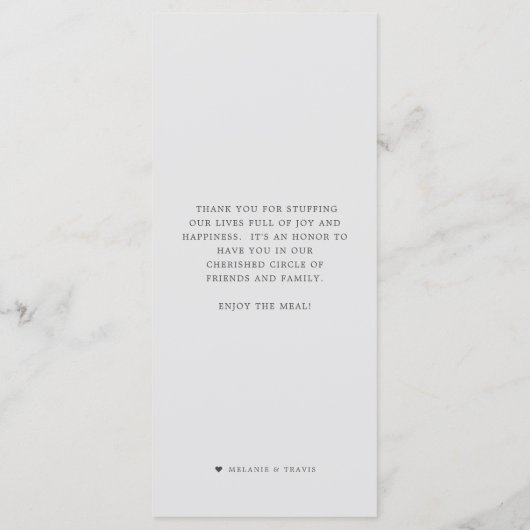 Gamba-kook | Zeevruchten koken Thema Grijs Menu (Achterkant)