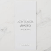 Gamba kook | Zeevruchten kook thema grijs Menu (Achterkant)