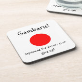 Gambaru!-kurk onderzetter (Linkerzijde)