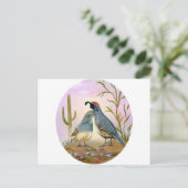 Gambel Quails Briefkaart (Staand voorkant)