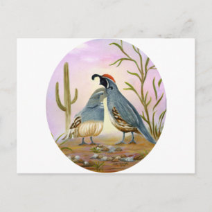 Gambel Quails Briefkaart