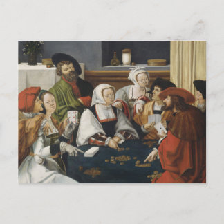 Gambelers van oud briefkaart