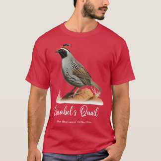 Gambels Quail De Vogelliefhebber Collectie TShirt 