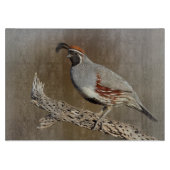 Gambels Quail Snijplank (Voorkant)