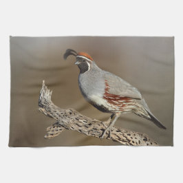Gambels Quail Theedoek