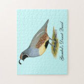 Gambels woestijnkwartel legpuzzel (Verticaal)