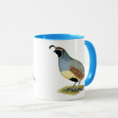 Gambels woestijnkwartel mok (Voorkant rechts)