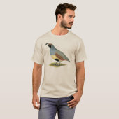 Gambels woestijnkwartel t-shirt (Voorkant volledig)