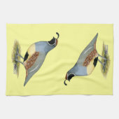 Gambels woestijnkwartel theedoek (Horizontaal)