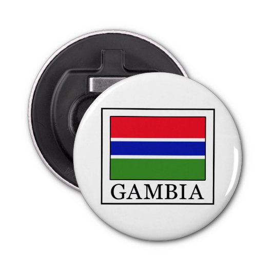 Gambia Button Flesopener (Voorkant)