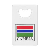 Gambia Creditkaart Flessenopener (Voorkant)