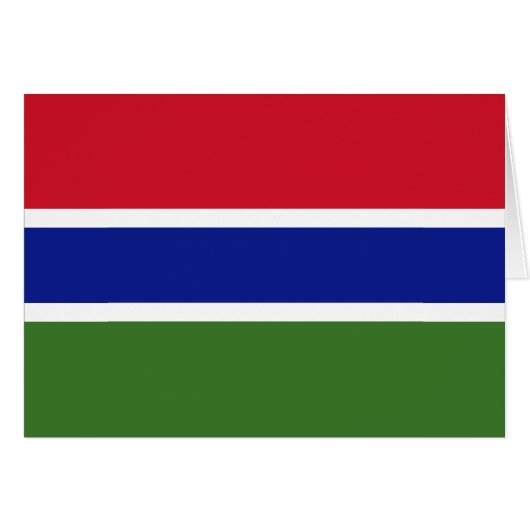 Gambia Flag (Voorkant Horizontaal)