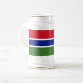 Gambia Flag Bierpul (Voorkant links)