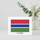 Gambia Flag Briefkaart (Staand voorkant)