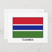 Gambia Flag Briefkaart (Voorkant / Achterkant)