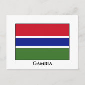 Gambia Flag Briefkaart (Voorkant)