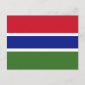 Gambia Flag Briefkaart (Voorkant)