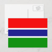 Gambia Flag Briefkaart (Voorkant / Achterkant)