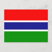 Gambia Flag Briefkaart (Voorkant)