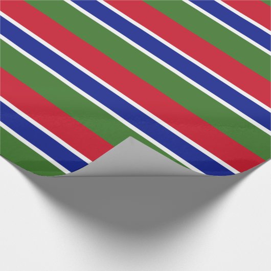 Gambia Flag Cadeaupapier (Hoek)