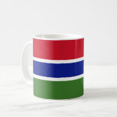 Gambia Flag Ceramic Mok (Voorkant links)