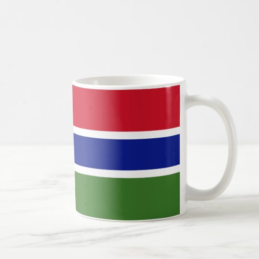 Gambia Flag Ceramic Mok (Rechts)