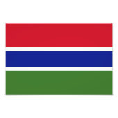 Gambia Flag Foto Afdruk (Voorkant)