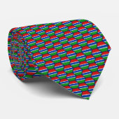 Gambia Flag Honeycomb Stropdas (Opgerold)