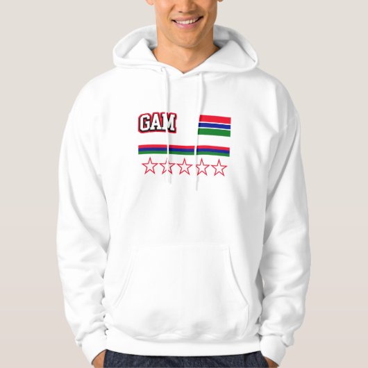 Gambia Flag Hoodie (Voorkant)