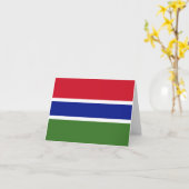 Gambia Flag Kaart (Gele Bloem)
