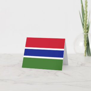 Gambia Flag Kaart