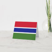 Gambia Flag Kaart (Voorkant)