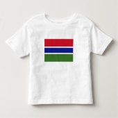 Gambia Flag Kinder Shirts (Voorkant)