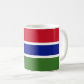 Gambia Flag Koffiemok (Voorkant rechts)